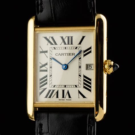 used cartier tank mens|vintage cartier tank watch men's.